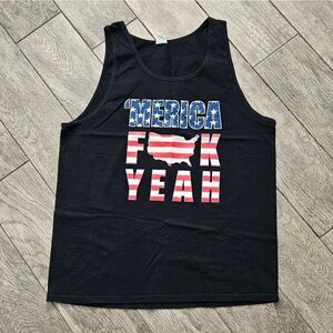 Fruit of the Loom Black America Tank Top Size XL